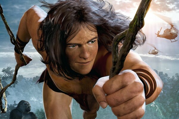 Tarzan-Cartoon-Rahmen