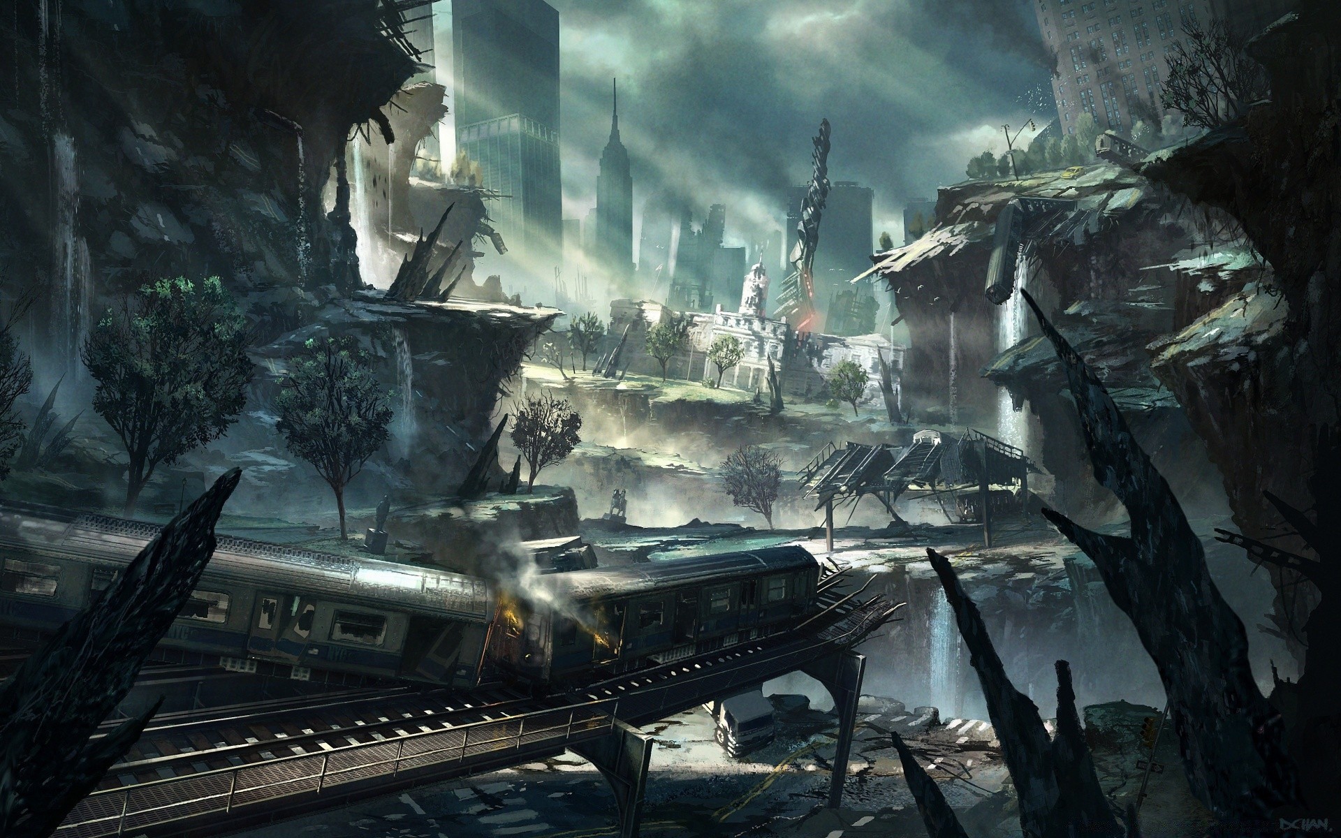 crysis rauch wasser kunst licht