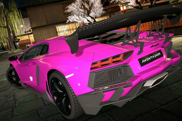 Rosa Ferrari auf Gran turismo