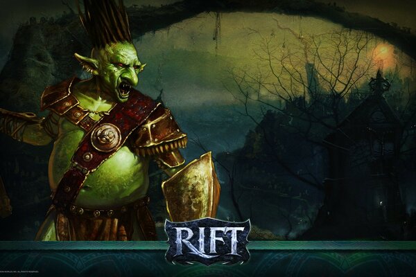 Fantastischer Charakter aus dem Spiel rift
