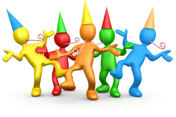 Geburtstag eines Mannes in Kappen