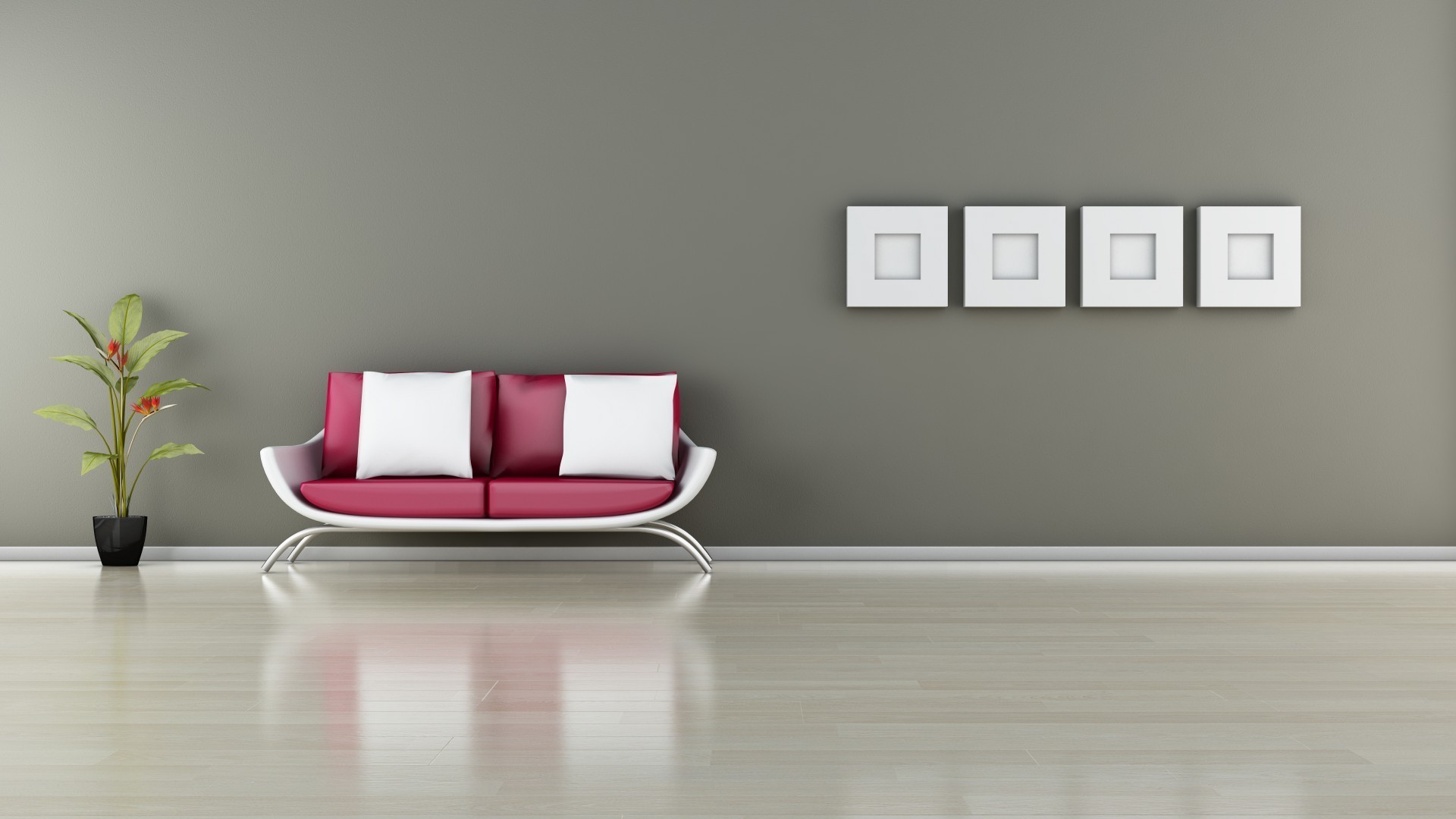 zimmer möbel innen sofa platz drinnen familie wohnung tisch minimalistisch wände leer haus minimalismus stuhl modern vase