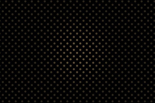 Retro-Design. Blumen auf schwarzem Hintergrund