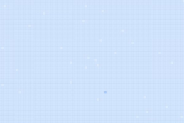 Pixel auf blau kariertem Hintergrund