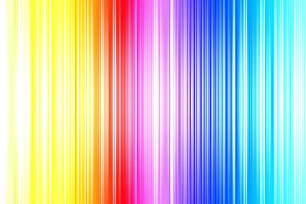 Regenbogen von gelben bis blauen Streifen