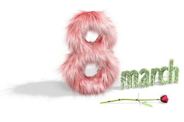 Graffiti Shaggy Ziffer acht mit Rose