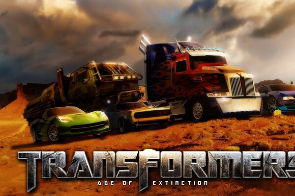 Helden des Films Transformers auf dem Cover