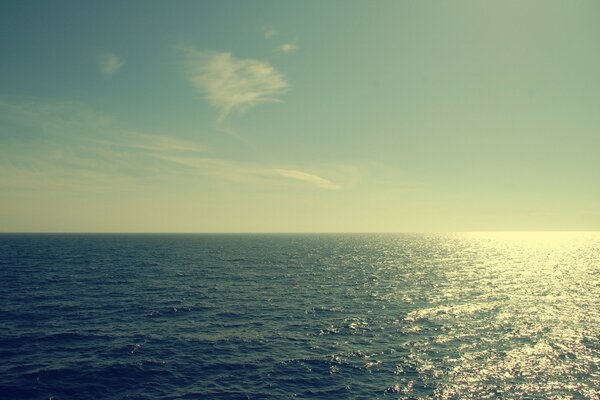 Natur in Form von Meer und Sonne