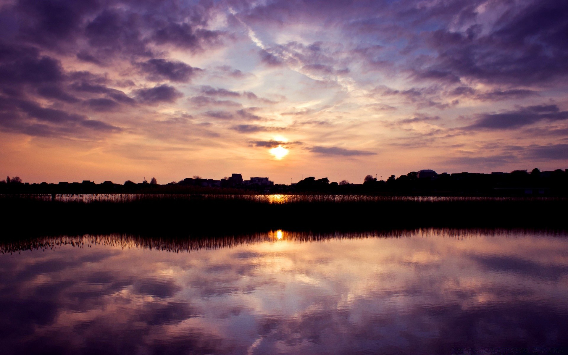 see sonnenuntergang dämmerung wasser sonne reflexion natur dämmerung landschaft himmel abend gutes wetter fluss wolke